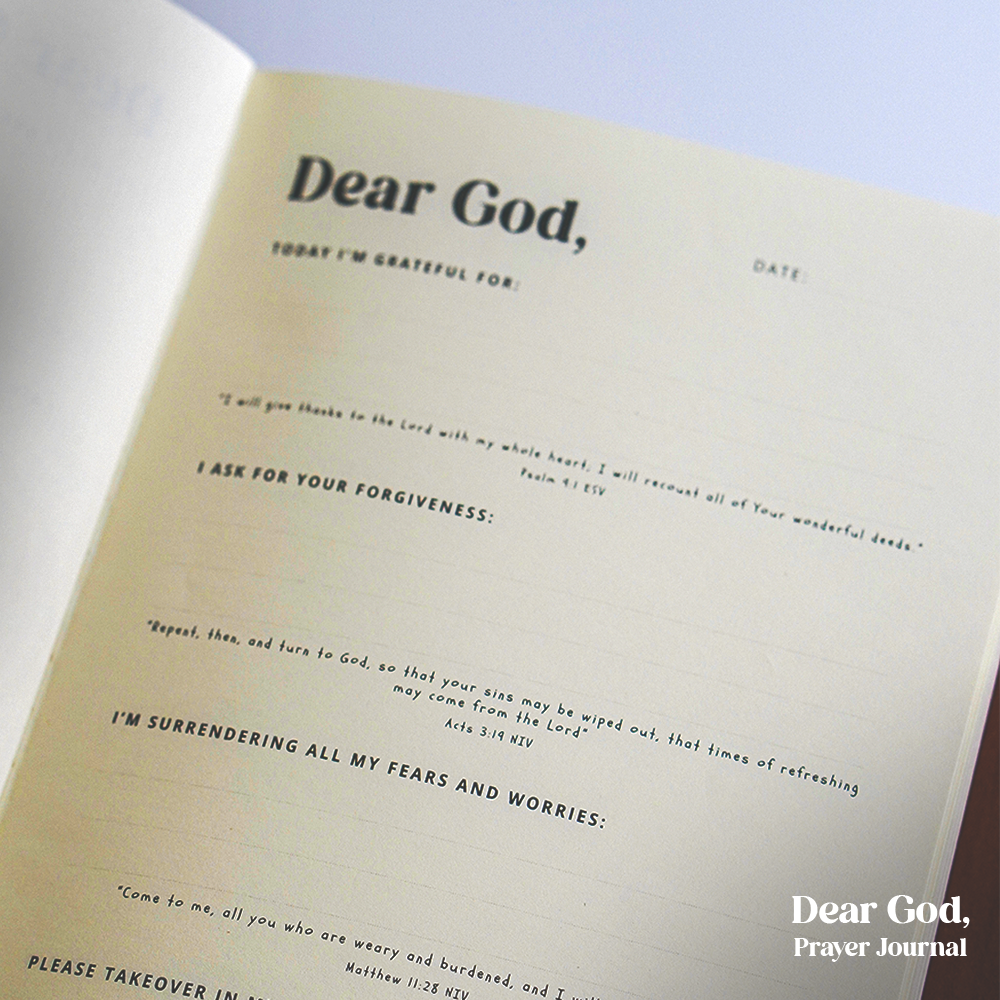 Dear God, Prayer Journal - Brown